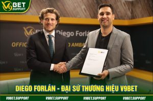 Giới thiệu V9BET ký hợp đồng đối tác cùng siêu cầu thủ Diego Forlan